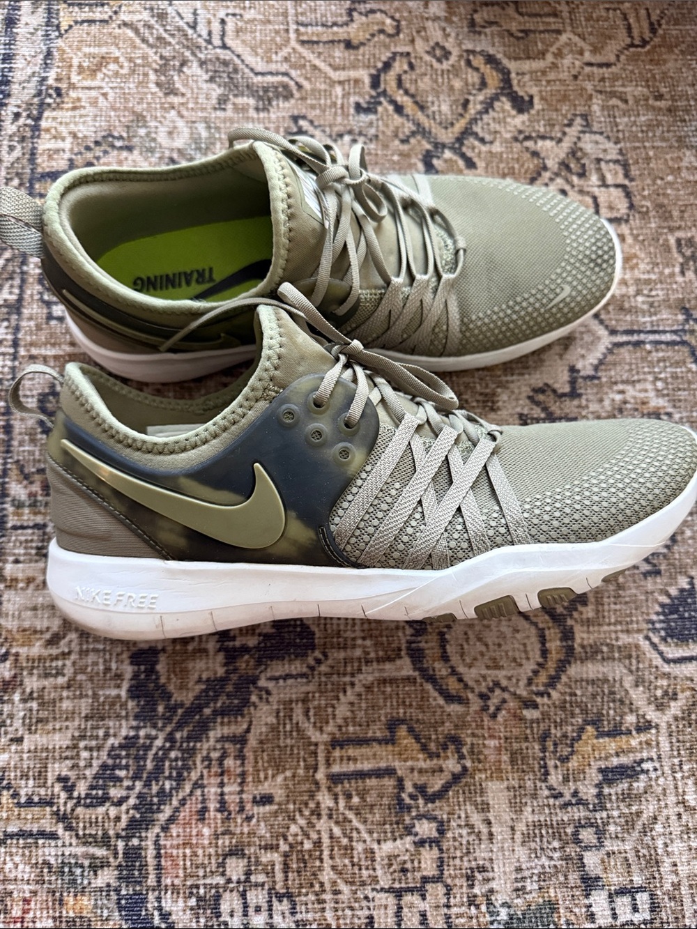 Nike Men’s Olive Green Athletic Training Shoes